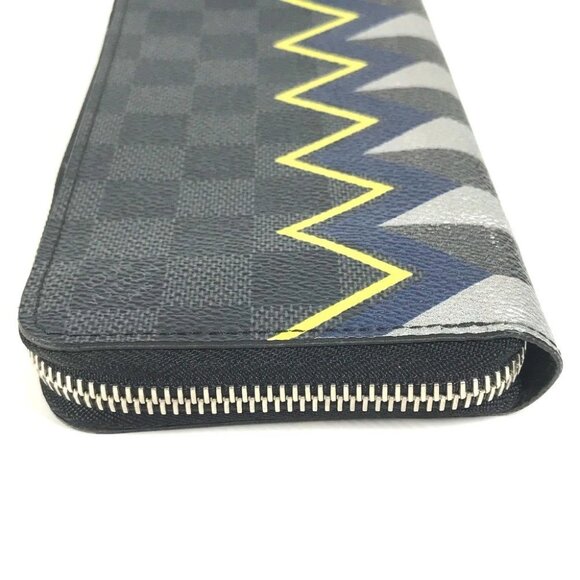 LOUIS VUITTON N61253 Damier Graphite Karakoram Zippy Wallet Vertical Long Wallet - Picture 9 of 13